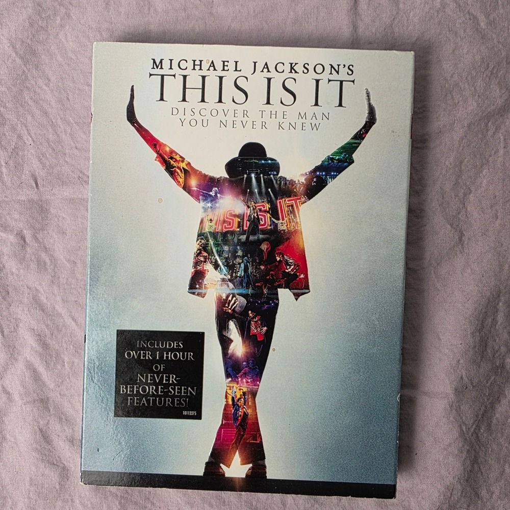 Michael Jackson This Is It DVD Documentary 2009 Concert Rehearsal Slipcover